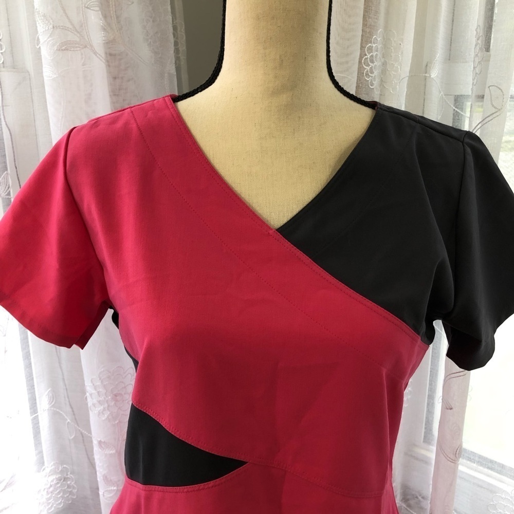 Gray’s anatomy nurse scrub Pink/gray top Small - Picture 5 of 11